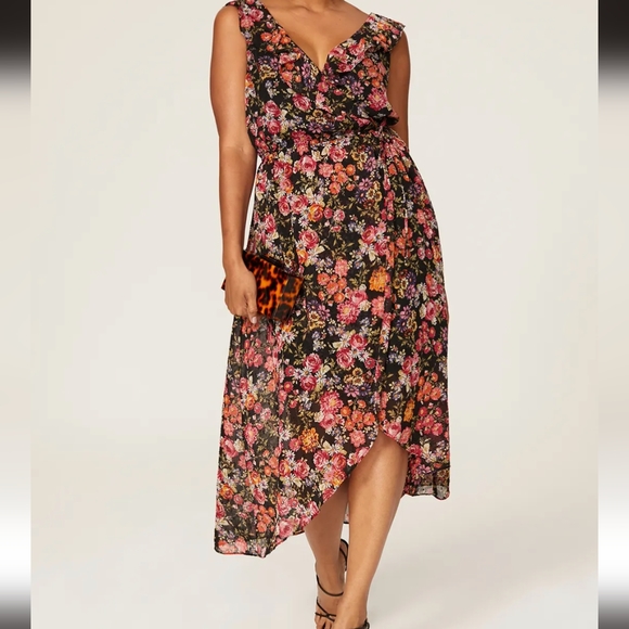 Floral Printed Wrap Dress by Rachel Rachel Roy - Picture 1 of 4